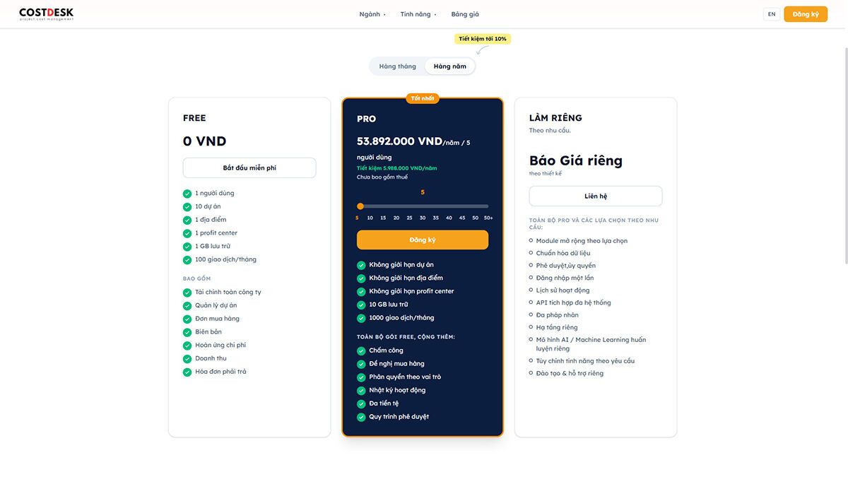 Gói miễn phí của CostDesk: một người dùng có đủ để bắt đầu không?